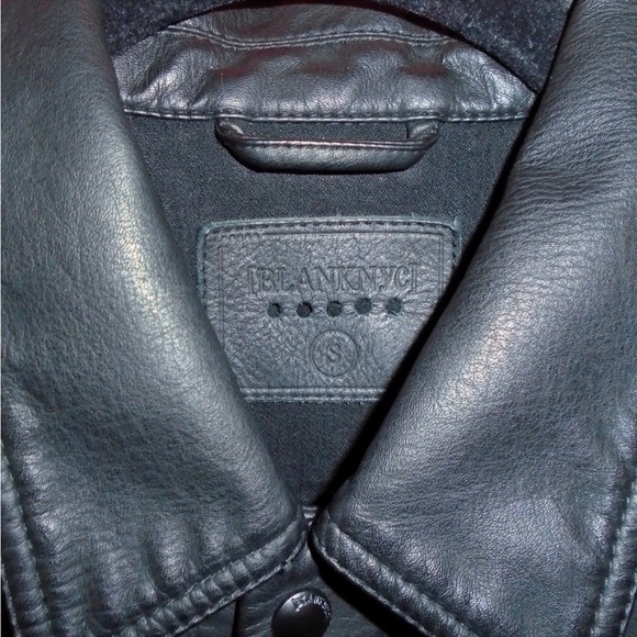 BLANK NYC FAUX LEATHER DENIM MOTO JACKET - Picture 6 of 8
